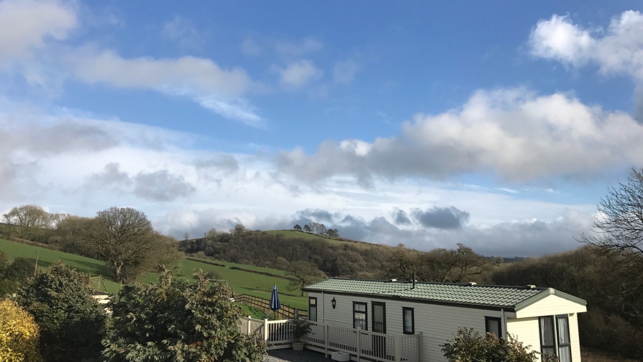 View of mobile home